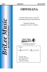 Obwisana Two-Part choral sheet music cover